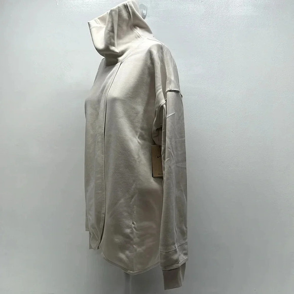 Nike Reversible Pullover Maternity Long Sleeve Sweatshirt Cream New NWT Medium - Picture 3 of 9